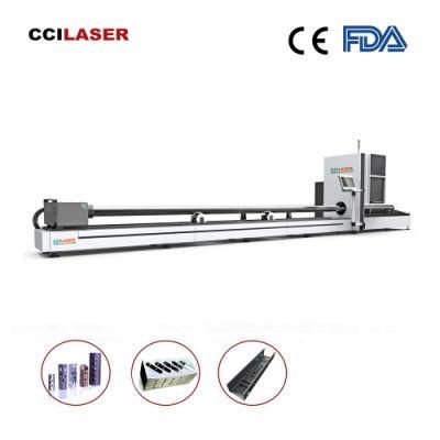 CNC Metal Tube Fiber Laser Cutting Machine Raycus Fibre Metal Laser Cutting Machine