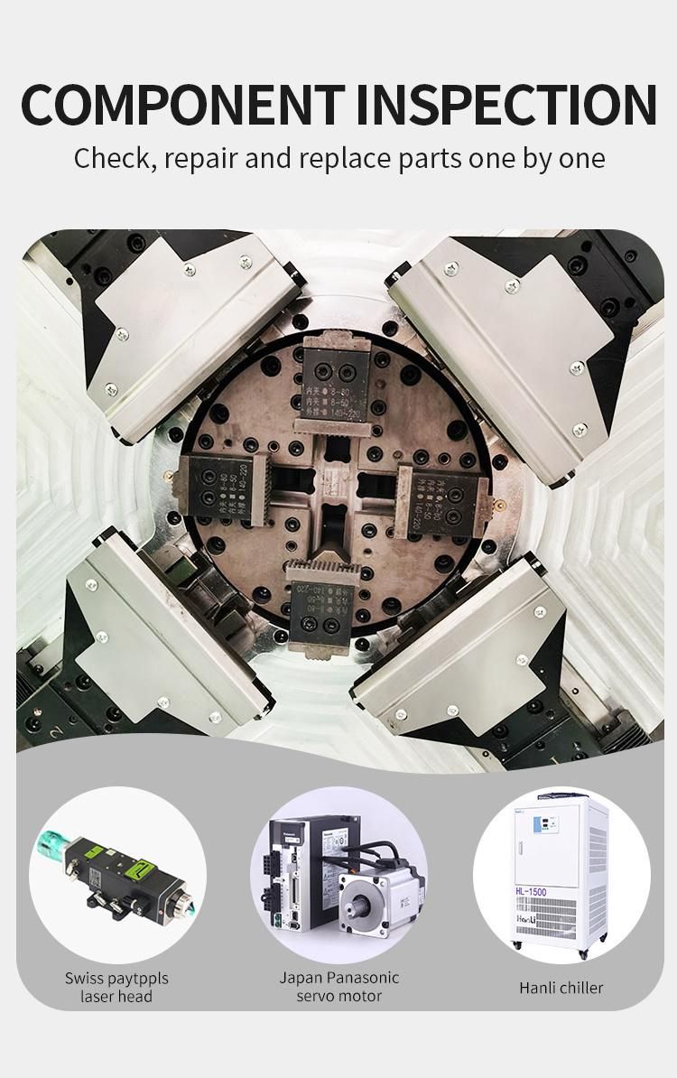 Professional Tube Type Tainless Metal Sheet Fiber Laser Cutting Aluminum Plate CNC Laser Cutting with Water Coolling