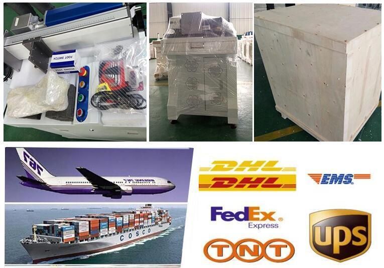 Red Light Preview Laser Marking Machine with Rotary Devices