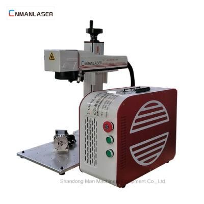 Fiber Laser Portable Marking Machine with Rotary Ring Attachment
