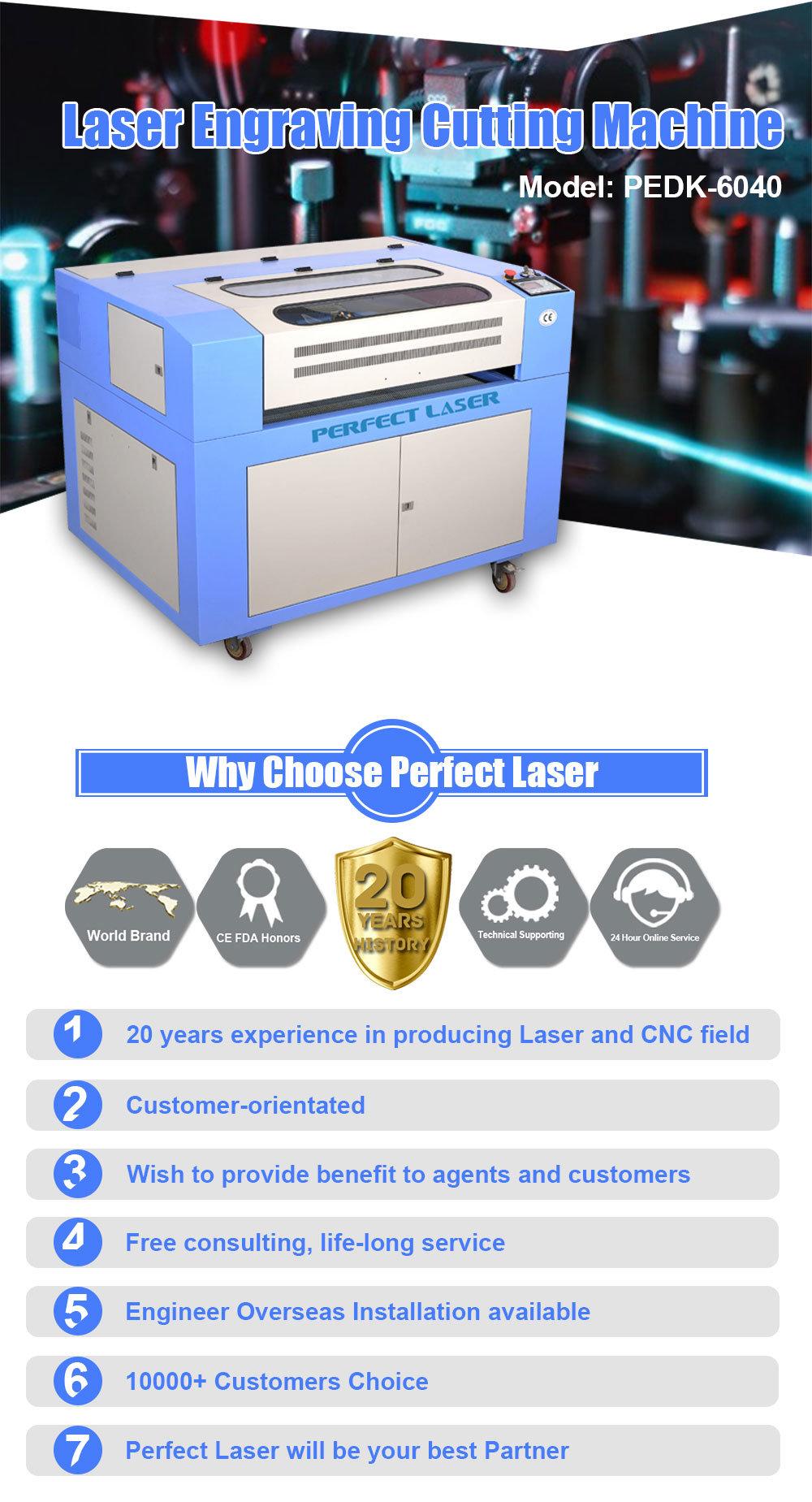 Acrylic / Wood / Bamboo CO2 Laser Engraving Machine (PEDK-6040)