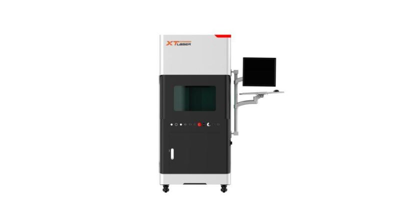 Electric Door Enclosed Fiber Laser Marking Machine