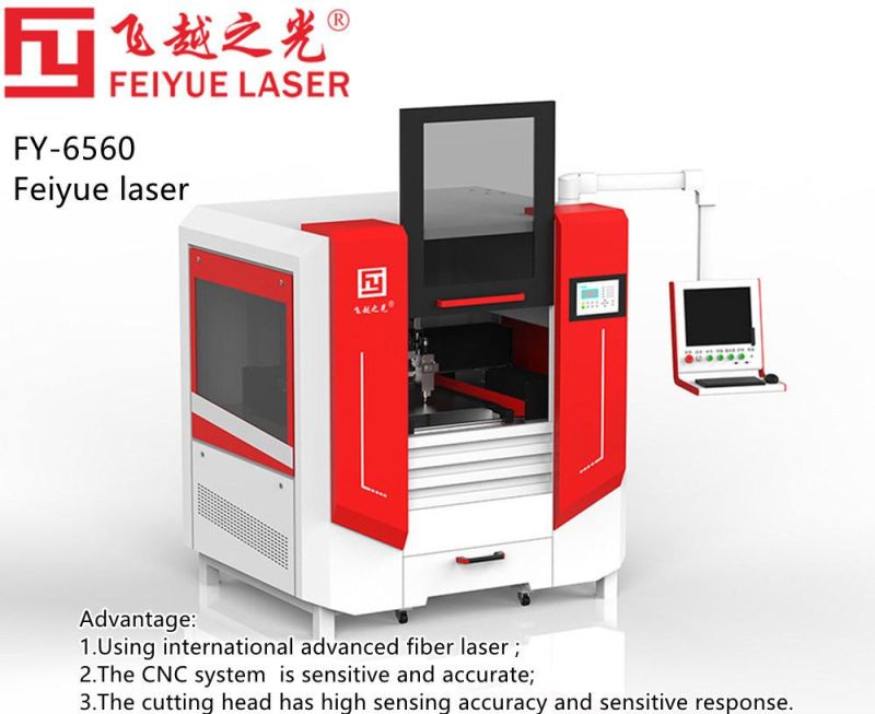 Fy-6560 Feiyue 2D CNC Fiber Metal Laser Cutter for New Energy Lithium Battery Industry Car Body Laser Cutting Machine Manufacturer Laser Cut Aluminum Steel Ss