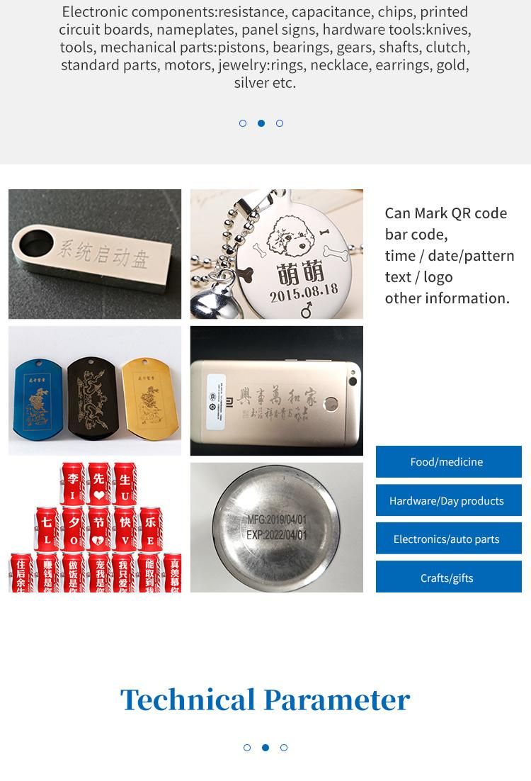 Low Cost Mini Laser Printer Machine for Logo/Code Marking; Gift/Decoration
