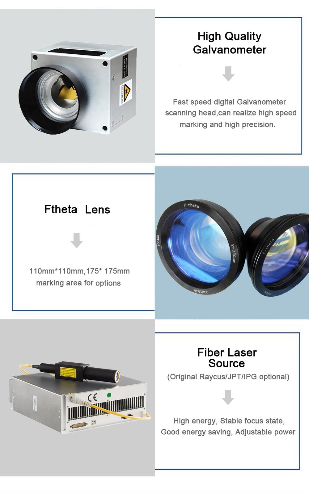 Reci Laser Tube 100W Large Format 3D Dynamic Focusing CO2 Galvo Laser Marking Machine with Big Working Size 600*600mm