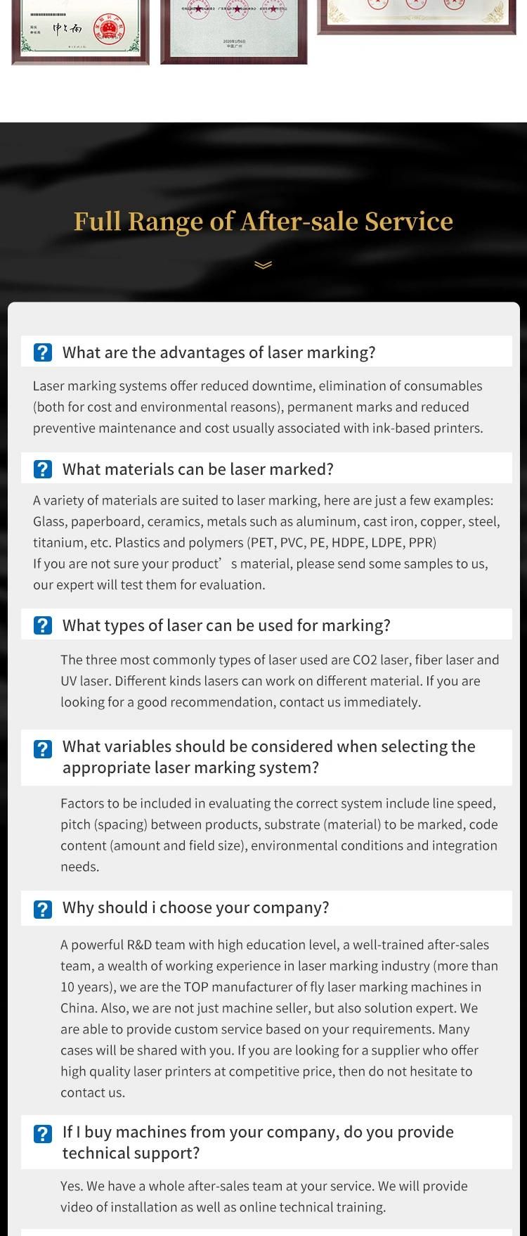 Logo/Mark Marking Machine for Gifts&Decorations; UV Laser Marking Machine