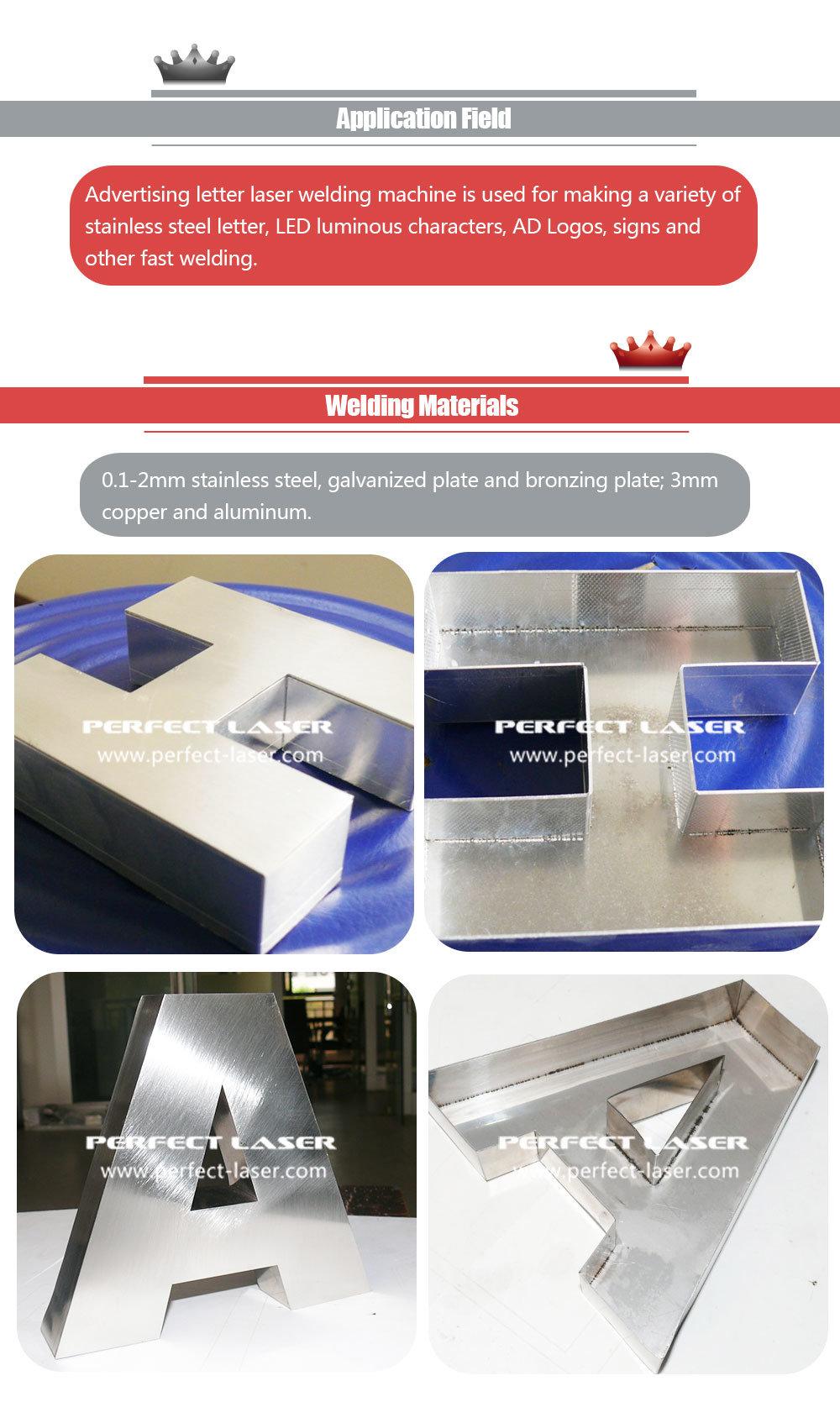 Perfect Laser 300W 500W Handheld Double Laser Path Stainless Steel Aluminum Letter Laser Welding Machine