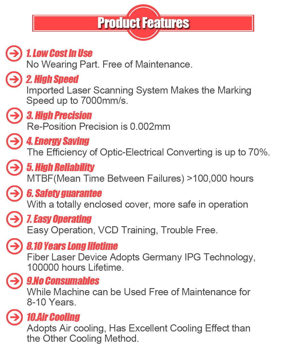 High Precision Fiber Laser CNC Laser Etching Marking Ceramic Machine