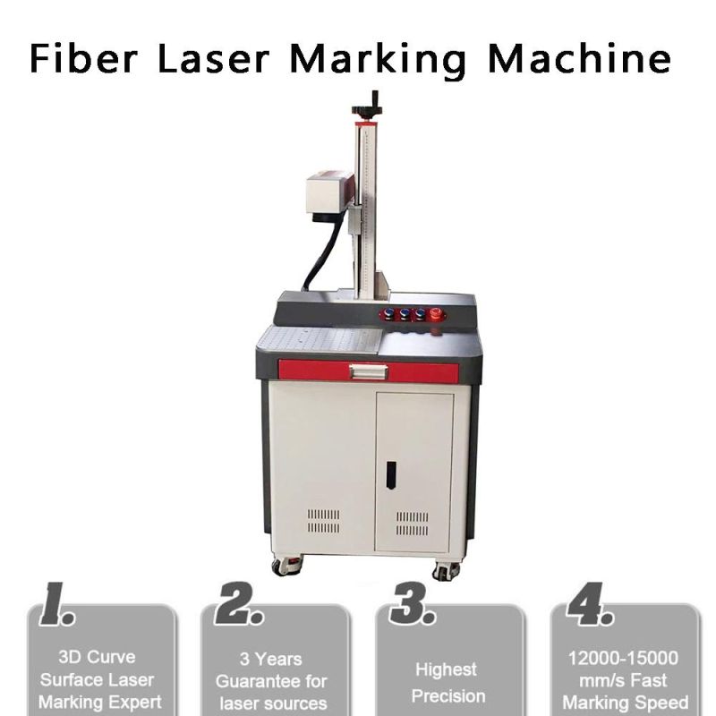 Table Type Laser Marking Machine for Beverages Leather Cardboard
