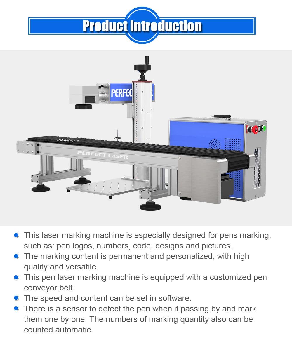 Pen Laser Engraving and Marking Machine with Customized Conveyor Belt