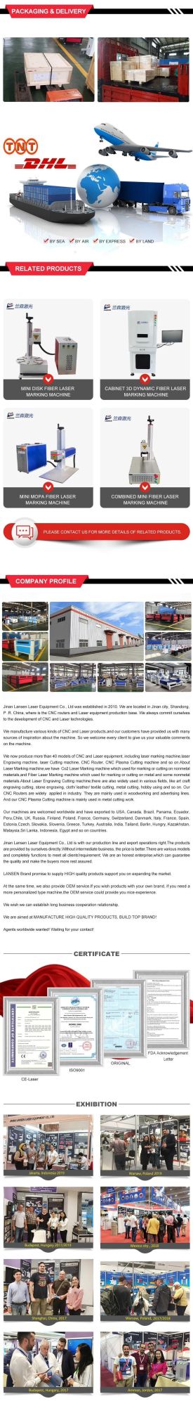 Batch Marking Machine on Disk Rotary on Pen Mini Fiber Laser Marker