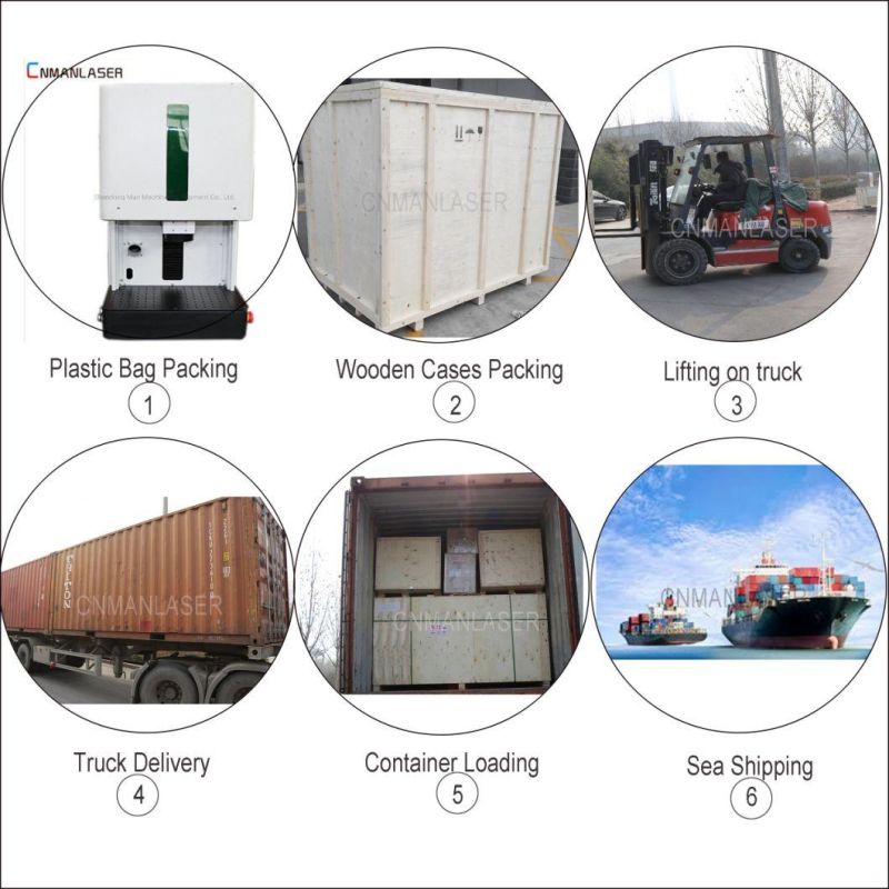 20W Portable Split Type Fiber Laser Marking Machine for Vacuum Cup