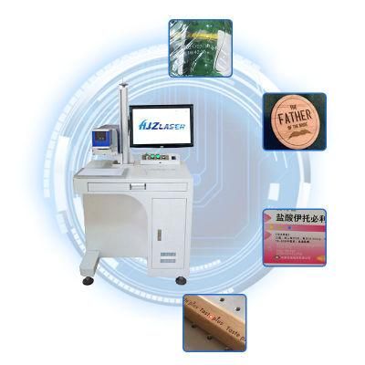 30W 60W CO2 Laser Marking Machine Printing on Paper Cloth Wooden