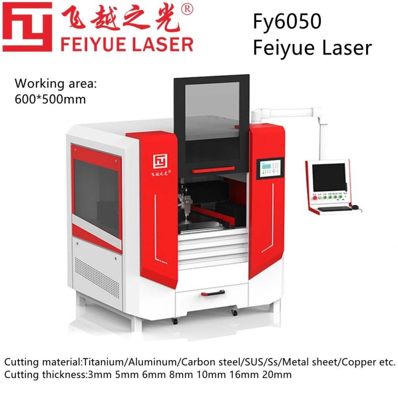 Fy6050 Battery Processing Manufacture Industry Laser CNC Cutter Machine Equipment Titanium Aluminum Precison Cutting 3mm 5mm 8mm 10mm 20mm Fiber Laser Cutting