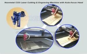 CNC CO2 Nonmetal Auto Focus Laser Cutting Solution Curved Material Cutter Machine