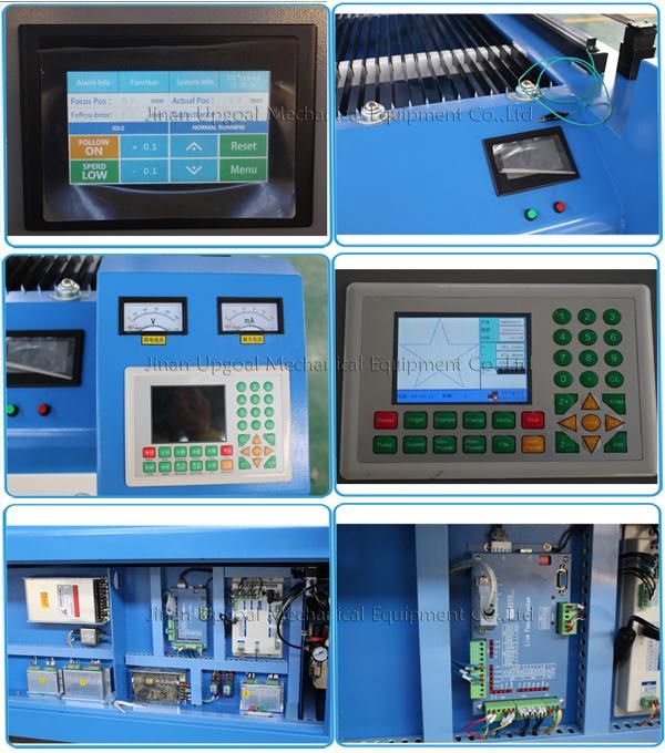 4*8 Feet Stainless Steel Wood Acrylic CO2 Laser Cutting Machine with Live Focusing System