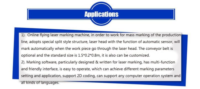 Davi Fly CO2 Laser Marking Machine for Beverage Filling Machine