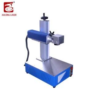 Mini Desktop Fiber Laser Marking Machine Stainless Steel Nameplate Metal DIY Small Laser Engraving Machine Lettering Machine Made in China