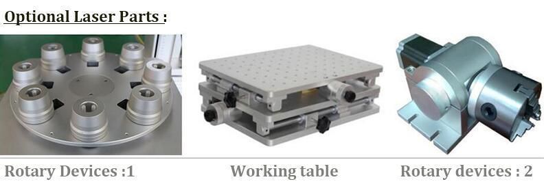 Fiber Laser Portable Marking Machine with Rotary Ring Attachment
