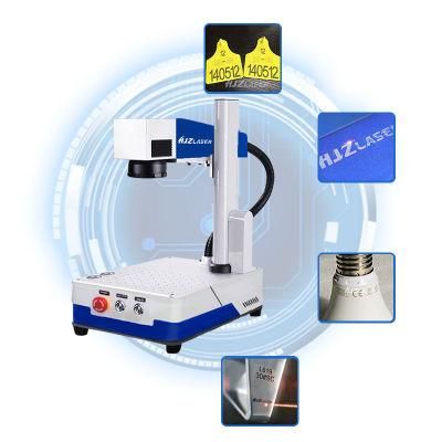 Logo Printing Fiber Laser Marking Machine for Anti-Counterfeiting Laser Marking Cosmetic/Milk Powder Can/Tobacco/Household Necessities