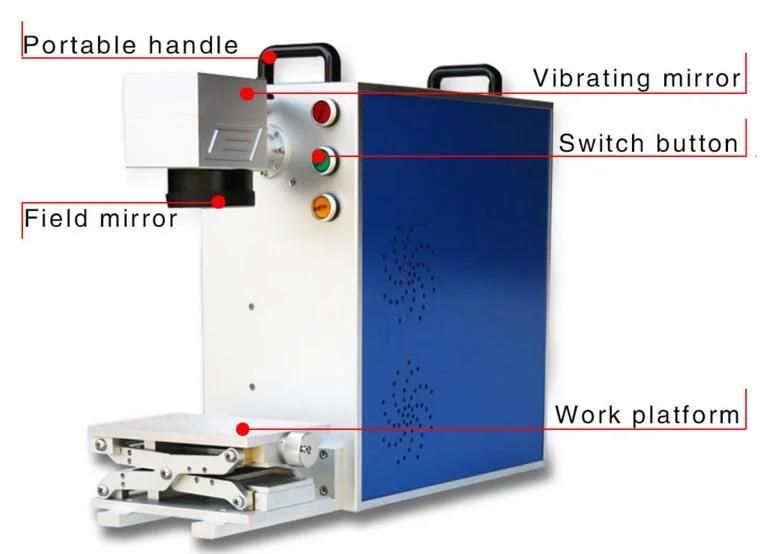 Deep Engraving 20W Portable Laser Marking Machine for IC Products