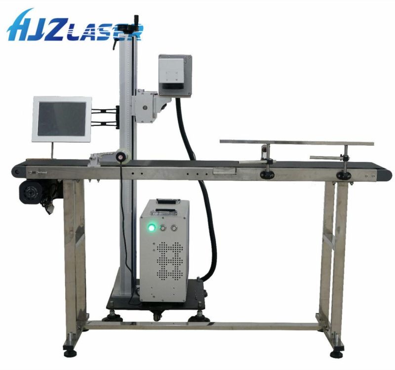 CO2 Flying Printing Machine & Laser Printer for Wood/Food/Water Bottles