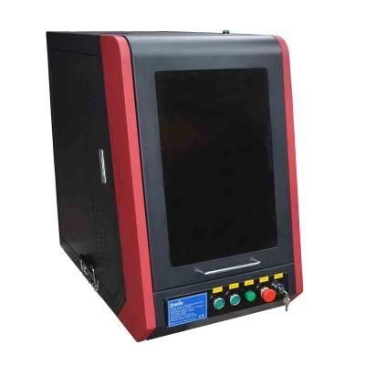 China CNC Close Type Worldwide Distribution Raycus Laser 3D 20W Fiber Laser Marking Machine for Plastic