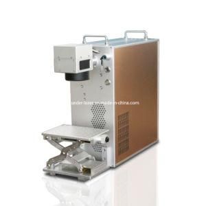 Color Portable Fiber Laser Marking Machine 30W on Small Parts