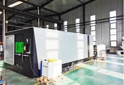 Fiber Laser Cutting Machine 2000W for Metal Iron Plate Cutting with Exchange Platform