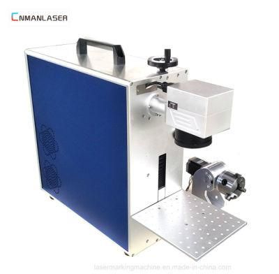 20W 30W Fiber CNC Laser Online Marking Machines on Package Cable