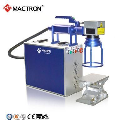 Easy Carry Fiber Laser Marking Machine with Marking Range Focus Lens