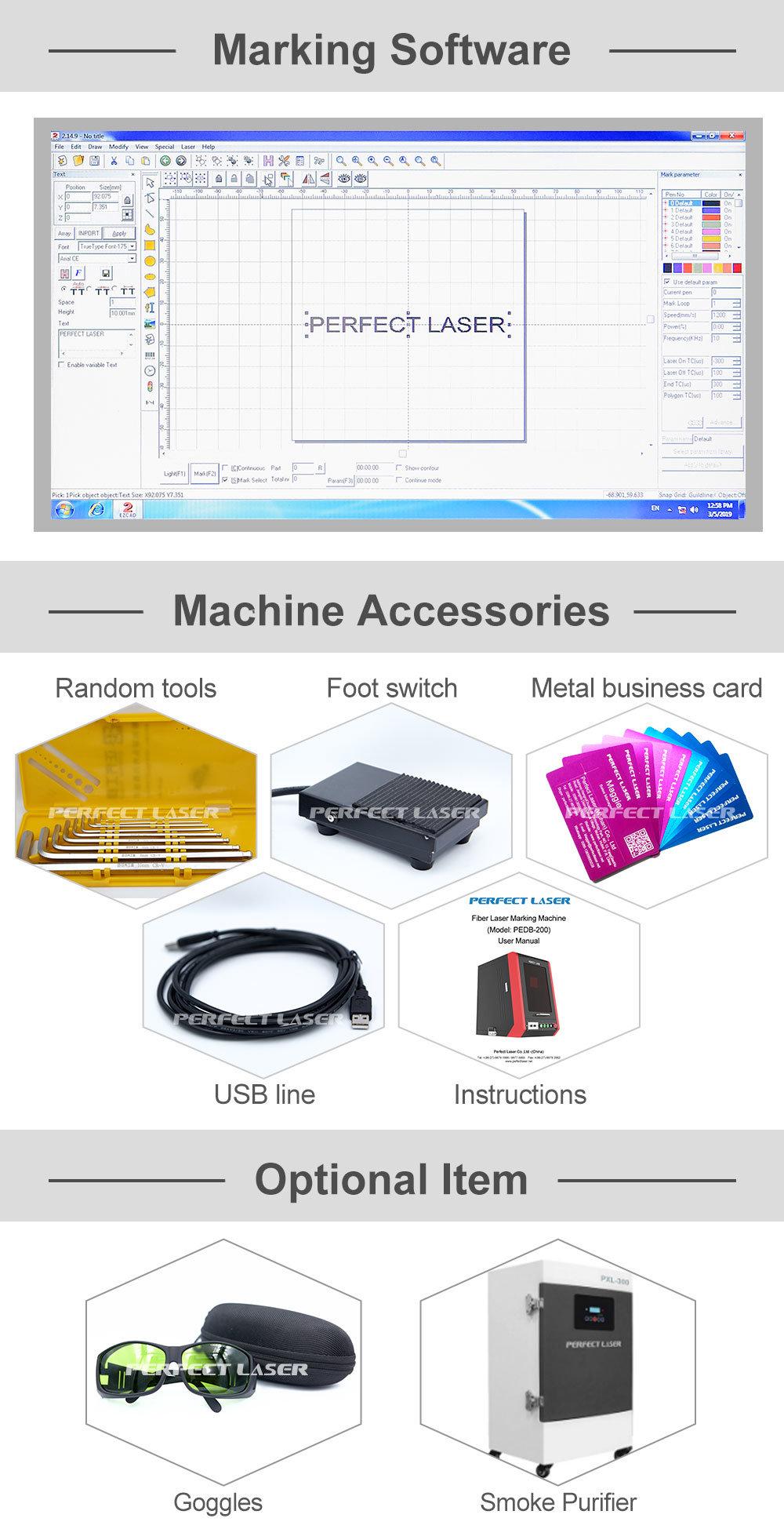 20W Laser Marking Machine for Metal/ Plastics/ Tags