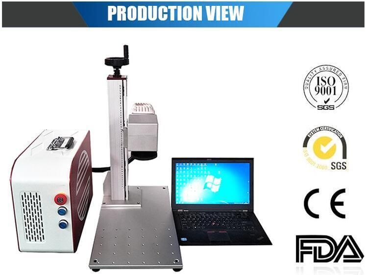 30W 50W Portable Laser Marking Machine for Stainless Steel Pipe Plastic