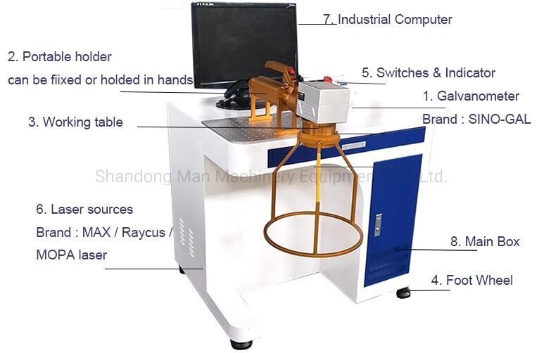 Ezcad Hand-Held Laser Marking Machine for Metal and Nonmetal
