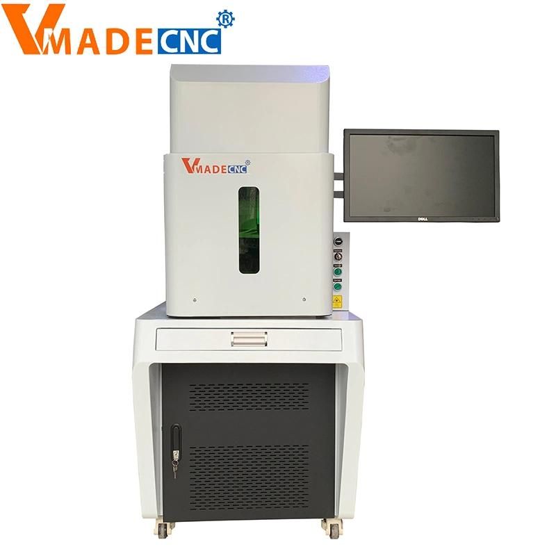 New Model Desktop Metal Fiber Laser Marking Machine with Safety Cover 20/30/50W