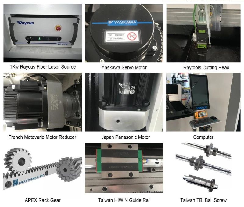 1500W 2000W High Speed Metal Fiber CNC Laser Cutting Machine