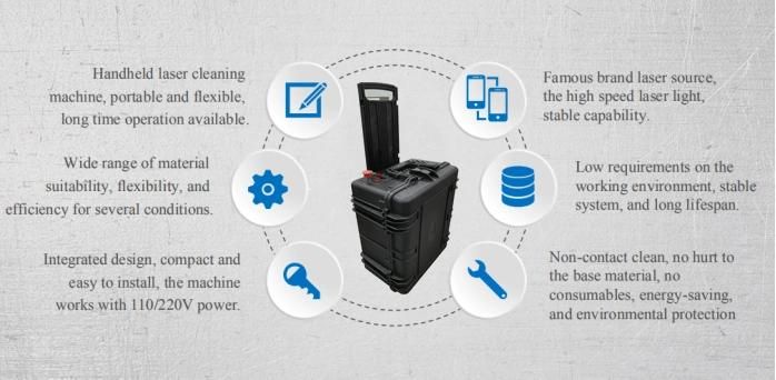 Vmade CNC Portable Metal Rust Removal Laser Cleaning Machine