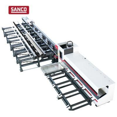 High Precision Stainless Steel Profile Bar Square Tube Hole Making CNC Tube Fiber Laser Cutting Machine