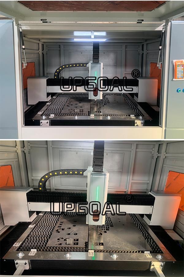 Small Enclosed 130*900mm Fiber Laser Cutting Machine 1500W