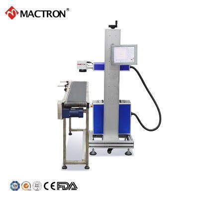 Flying Fiber Laser Marking Machine for PVC/PE/PPR Pipe Fittings Laser Marker