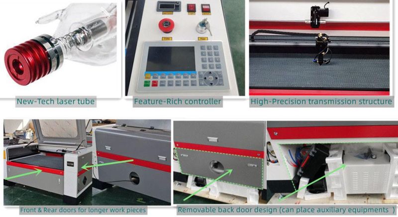 Marble Fabric Stone Plastic Glass Wood Leather Laser Engraver Flc9060