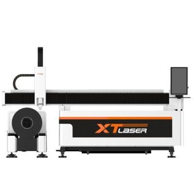 Xt Laser 1530ht with 3000mm Rotary Fiber Laser Cutting Machine for Tube and Plate