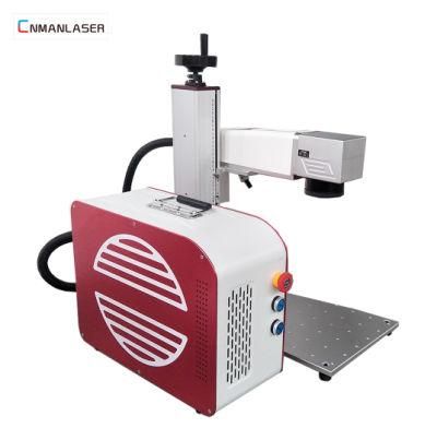 Mini 20W Raycus Fiber Laser Marking Machine with up-Down Table