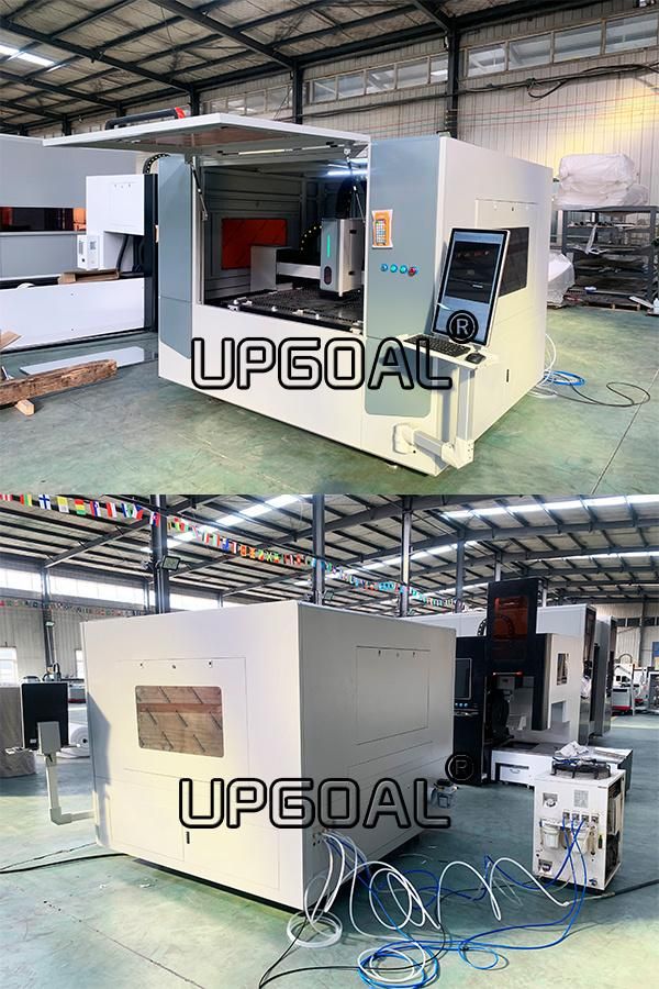 Small Enclosed 130*900mm Fiber Laser Cutting Machine 1500W