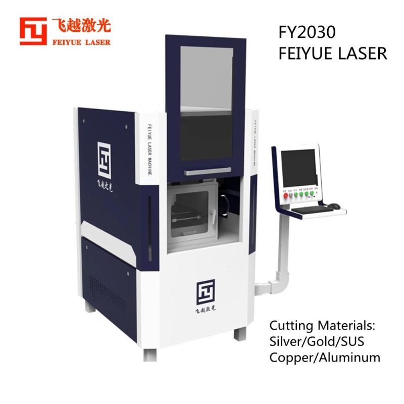 Fy2030 Brass Laser Cutting Machine Price Feiyue laser CNC Fiber Laser Cutting Stainless Steel Equipment Jewelry Gold Silver Ss 2kw Fiber Laser Cutting Machine