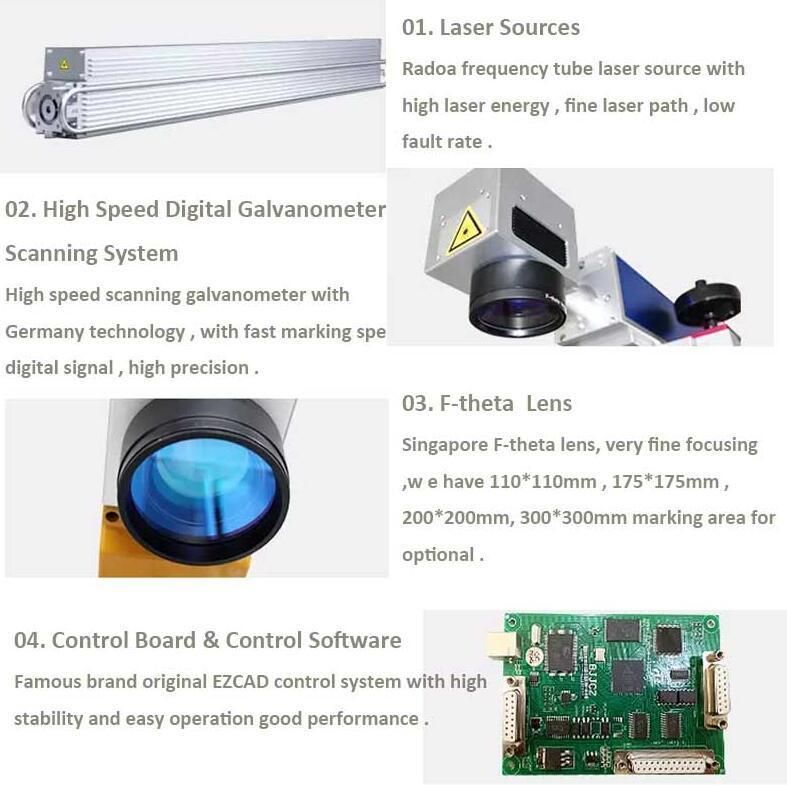 Fiber Laser Portable Marking Machine with Rotary Ring Attachment
