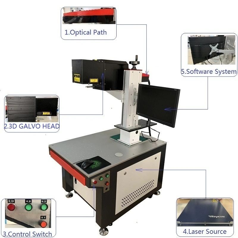 3D Laser Marking Machine Circular Arc High and Low Precision Lettering Machine