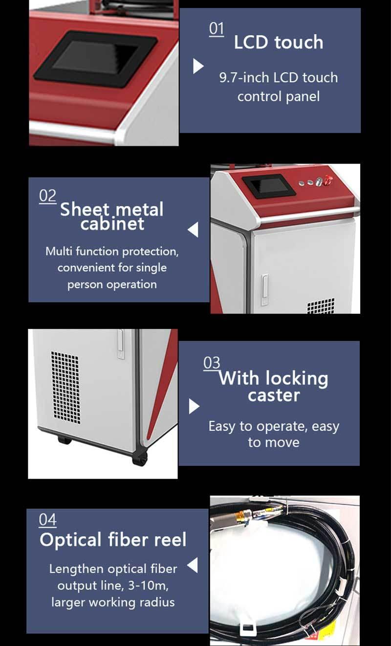 Portable laser Cleaner Handheld Laser Cleaning Machine Price 1500W 1.5kw