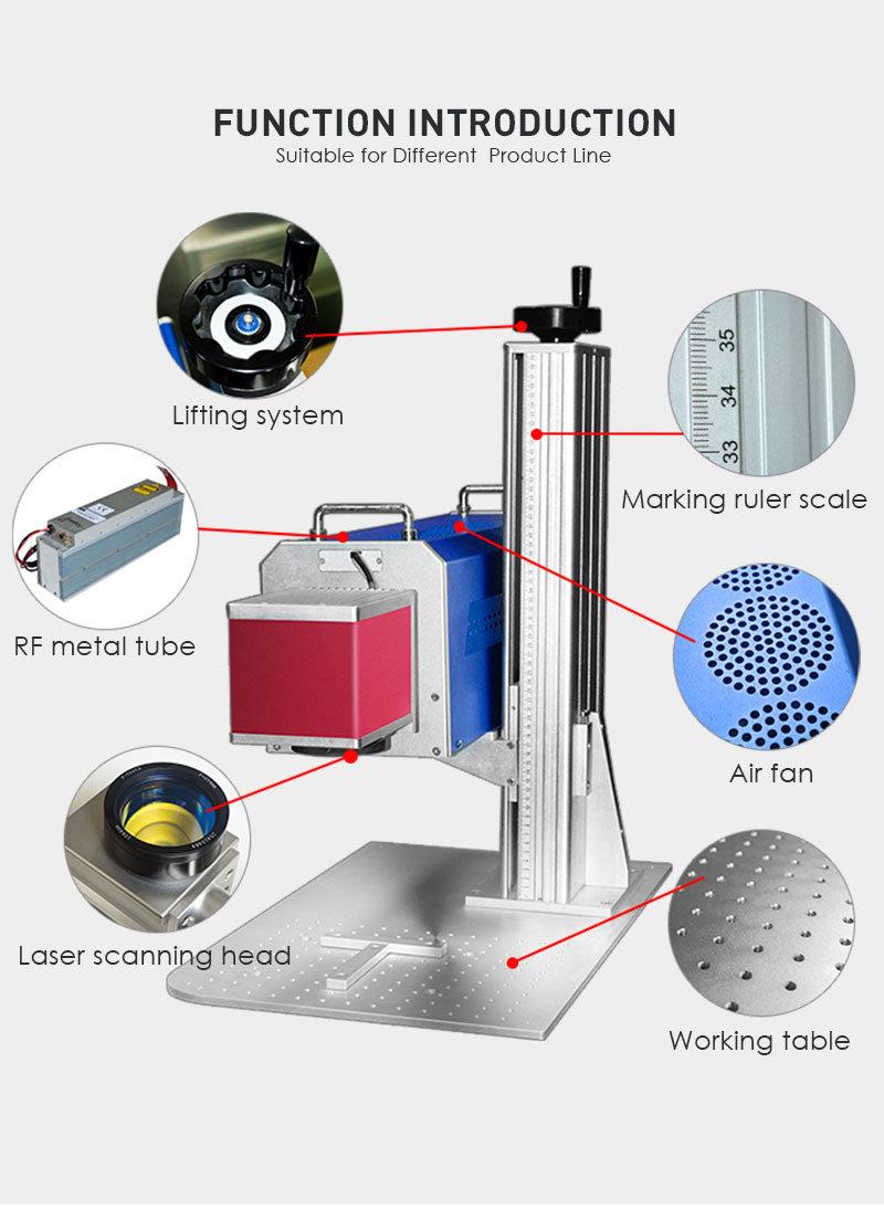 Portable CO2 Laser Marking Machine for Plastic Products