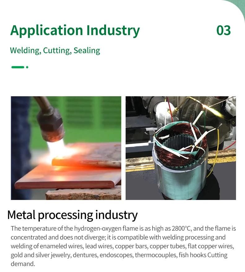 Electric Alternator Lead Wires Brazing Gold Water Electrolysis Oxy Hydrogen Torch Welding Machine